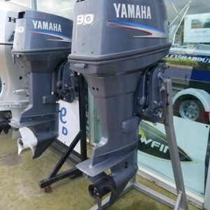 2003 Yamaha 90 HP 3 Cylinder 2 Stroke 20″ Outboard Motor