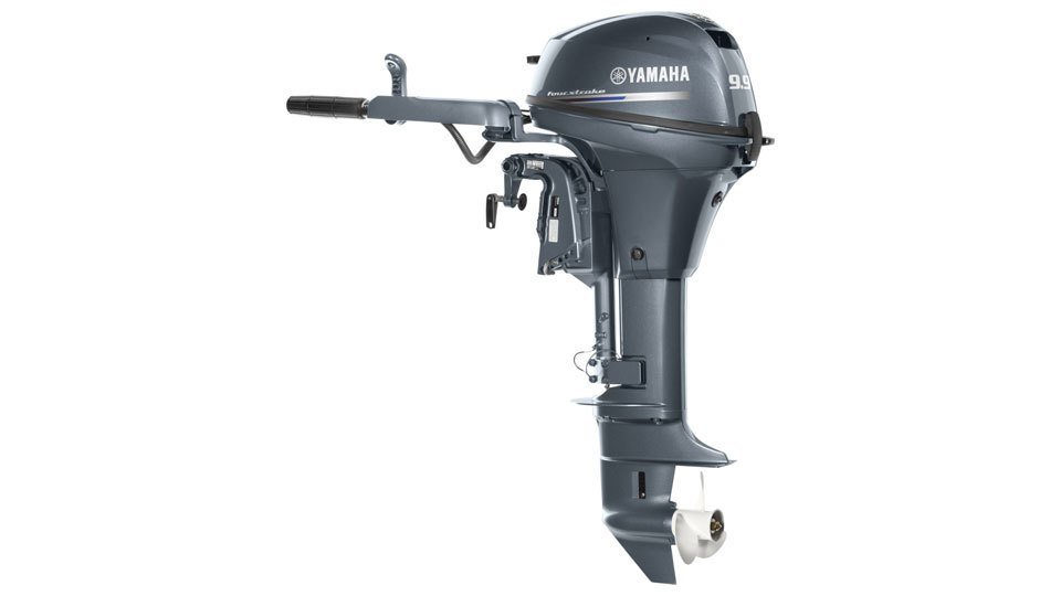 2002 Yamaha Tiller 9.9 HP High Thrust 2 Cylinder 4 Stroke 20″ Outboard Motor